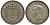 Новая Зеландия 1/2 кроны 1945 Георг VI (1936-1952) KM 11 серебро 272-1034