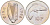 Ирландия 10 пенсов 1982 лосось KM 23 медно-никель UNC 4583-346