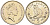 Гибралтар 5 пенсов 1989 АВ обезьяна KM 22 медно-никель UNC 87-551