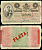 Куба 50 песо 1896 Испанская Администрация, надпечатка PLATA Pick 50 b бумага 451-74-1