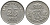 ДАНИЯ 25 ЭРЕ 1957 C; S, ФРЕДЕРИК IX (1947-1972) KM 842.2 медно-никель 28-1122