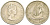 Британские Восточно-Карибские территории 25 центов 1955 Елизавета II (1952-2022), парусник KM 6 медно-никель 217-324