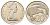 Новая Зеландия 20 центов 1975 Елизавета II (1952-2022), птичка киви KM 36 медно-никель 4699-1115