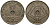 Бельгия 25 сантимов 1939 Belgique - Belgie KM 114 никель латунь 4382-532