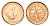 Эквадор 1 сентаво 2003 год-тип KM 104a сталь плакированная медью UNC 4690-843