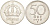 Швеция 50 эре 1949 TS, Густав V (1907-1950) KM 817 серебро 190-854