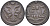 РОССИЯ ДЕНЬГА 1736 АННА (1730-1740), Биткин 359, РОЗЕТКА ИЗ 5 ЛЕПЕСТКОВ, ЛАВРОВАЯ ВЕТВЬ ИЗ 7 ЛИСТЬЕВ, ЕКАТЕРИНБУРГСКИЙ МОНЕТНЫЙ ДВОР KM 188 медь 155-531