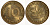 ФРГ 10 ПФЕННИГОВ 1981 F KM 108, J.383 сталь плакированная латунью 73-1634