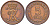 ДАНИЯ 5 ЭРЕ 1965 C; S, ФРЕДЕРИК IX (1947-1972) KM 848.1 бронза 67-554