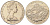 Новая Зеландия 1 доллар 1970 гора Кука KM 42 медно-никель BU 1087-9-64