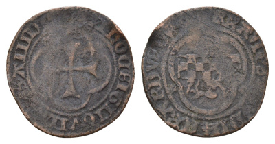 Бельгия, Льеж 1 брюле 1525-1527 DeCh. 455 / Vanhoudt G1117 медь 1526-1445