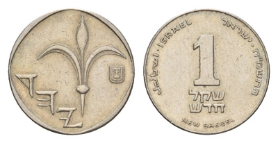Израиль 1 шекель 1985 JE 5745 KM 160 медно-никель 4685-965