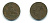 БЕЛЬГИЯ 2 САНТИМА 1905 BELGEN KM 36 медь 84-226