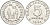 Индонезия 5 рупий 1974 FAO, программа планирования семьи KM 37 алюминий UNC 4149-634