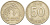 Южная Корея 50 вон 1988 FAO, рис KM 34 медь никель цинк 4514-1051