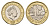 Великобритания 1 фунт 2016 Елизавета II (1952-2022) KM 1378, Spink J39 биметалл 4675-736