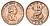 Великобритания 1/2 пенни 1799 Георг III (1760-1820) KM 647, Spink 3778 медь 3711-845
