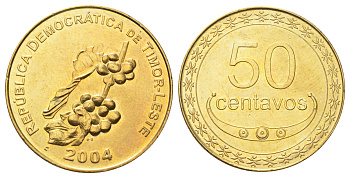 Тимор 50 сентаво 2012 KM 5 никель латунь UNC 4699-613