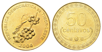 Тимор 50 сентаво 2012 KM 5 никель латунь UNC 4699-613