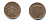 Великобритания 1 пенни 1999 Елизавета II (1952-2022) KM 986, Spink 4710 (B5) сталь плакированная медью 177-532