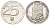 Израиль 25 лир 1977 JE 5737, 29 лет независимости KM 88 серебро BU 4127-422