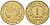 Франция 1 франк 1940 тип Морлон KM 885, LE FRANC 219.11 алюминиевая бронза 3853-223
