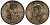 США 1 доллар 2007 P, серия президенты США, Джордж Вашингтон (1789-1797), из ролла KM 401 медь с марганцево-латунным покрытием UNC M1-01