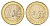 Монако 1 евро 2001 KM 173 биметалл UNC 67-1133