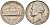США 5 центов 1961 D, Джефферсон KM А192 медно-никель 92-1044
