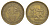 Монако 2 франка 1924 год-тип KM 112 алюминиевая бронза 1523-421