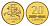 Литва 20 центов (сентов) 1998 KM 107 никель латунь UNC 4689-1138