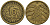 Германия 10 рентенпфеннигов 1923 G KM 33, J. 309 алюминиевая бронза 3336-525