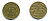 ГЕРМАНИЯ 10 РЕНТЕНПФЕННИГОВ 1924 D KM 33, J. 309, Weege 8 алюминиевая бронза 46-1353