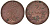 Ганновер 2 пфеннига 1843 A, Эрнст Август (1837-1851) KM 174.1, AKS 122, J. 55 медь 75-1744