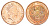 Остров Мэн 2 пенса 1990 Елизавета II (1952-2022) KM 208 бронза UNC 4648-212