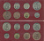 Великобритания набор из 8 монет 1966-1967 в картоне, Елизавета UNC 3-6-3-58