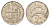 Исландия 5 крон 1984 дельфины KM 28 медно-никель 4591-1114