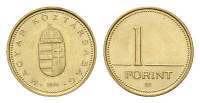 Венгрия 1 форинт 1994 KM 692 никель латунь UNC 3458-737