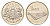 Латвия 1 лат 2013 Кокле KM 142 медно-никель UNC 4679-411