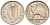 Ирландия 3 пенса 1968 заяц KM 12а медно-никель 4580-168