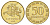 Литва 50 центов 1999 KM 108 никель латунь UNC 4624-656