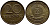 ГДР 20 пфеннигов 1969 А, первый год KM 11 латунь UNC 4398-1127