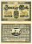 Германия, Дармштадт 20 марок 1918 - 1919 1 октября 1918 - 1 Февраля 1919, нотгельд, земля Гессен, водяной знак перепечатка, № номер снежинка, с перфорацией Geiger 092.09а  бумага  UNC (пресс) 8613-33-1-2