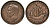 Великобритания 1/2 пенни 1943 Георг VI (1936-1952) KM 844, Spink 4115 бронза 4122-755