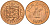 Гернси 2 пенса 1971 Елизавета II (1952-2022), ветряная мельница KM 22 бронза 4153-714