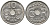 ДАНИЯ 10 ЭРЕ 1941 N; GJ, КРИСТИАН X (1912-1947) KM 822.2 медно-никель 100-723