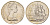 Новая Зеландия 50 центов 1970 Елизавета II (1952-2022), парусник Индевор, тираж 30.000 экземпляров KM 37 медно-никель BU 84-733