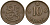 Финляндия 10 пенни 1921 республика (1918-1962) KM 24 медь 08-1053