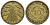 ГЕРМАНИЯ 10 РЕЙХСПФЕННИГОВ 1925 E KM 40, J.317 алюминиевая бронза 72-1546