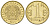 Казахстан 1 тенге 2005 KM 23 латунь 4596-912